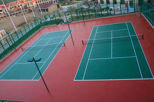 硅pu材料网球场